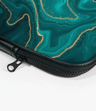 Load image into Gallery viewer, Turquoise Marble Laptop Sleeve
