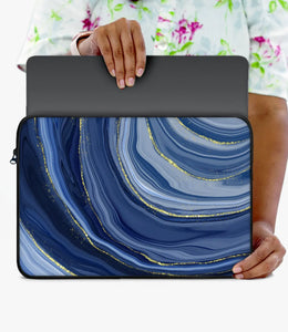 Elegant Alcohol Marble Laptop Sleeve