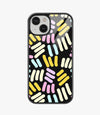 Abstract Quantum Lines Pattern Glass Case