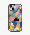 Abstract Nexus Shapes Pattern Glass Case