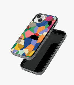 Abstract Nexus Shapes Pattern Glass Case