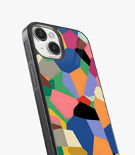 Load image into Gallery viewer, Abstract Nexus Shapes Pattern Glass Case
