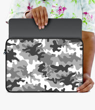 Load image into Gallery viewer, Black/White Camo Laptop Sleeve
