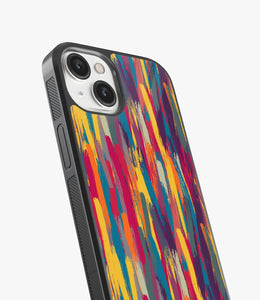 Abstract Brush Strokes Pattern Glass Case