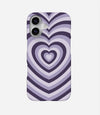 Grape & Smoke Heart Y2K Phone Case