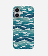 Cat Waves Pattern Phone Case