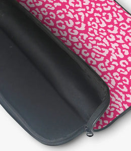 Pink Leopard Print Laptop Sleeve