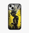 Yellow Goku Art Glass Phone Case