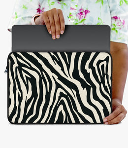 Zebra Black/Almond Laptop Sleeve