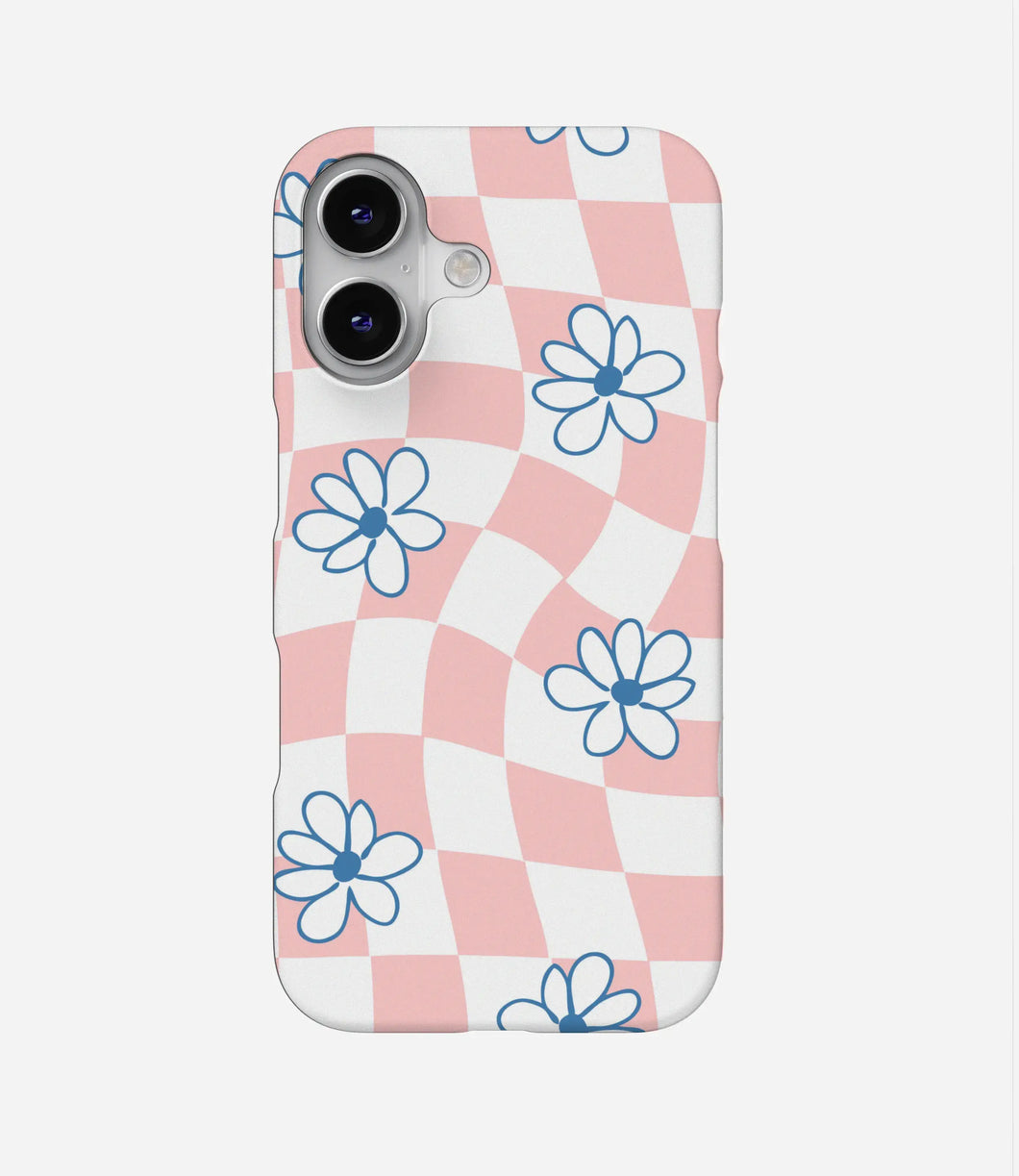 Hippie Aesthetic Daisy Checkered Case