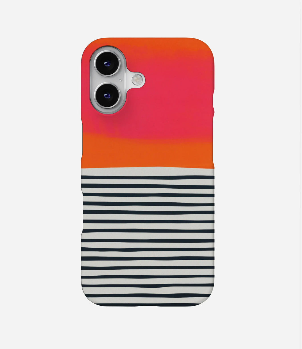 Sunset Ripples Abstract Phone Case