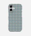 Daisy Blue Mandala Print Case