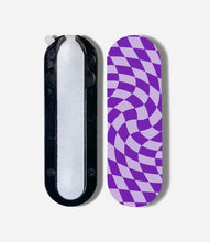 Load image into Gallery viewer, Royal Purple Checkered Print Pop Slider
