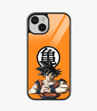 Load image into Gallery viewer, Orange Goku Glass Phone Case
