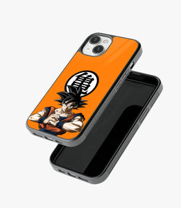 Orange Goku Glass Phone Case