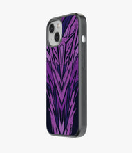 Load image into Gallery viewer, Abstract Purple Geometric Pattern Glass Case
