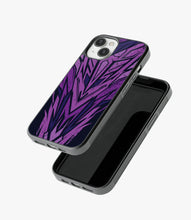 Load image into Gallery viewer, Abstract Purple Geometric Pattern Glass Case
