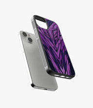 Load image into Gallery viewer, Abstract Purple Geometric Pattern Glass Case
