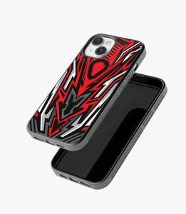 Abstract Speed Demon Pattern Glass Case