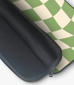 Olivine Checkered Laptop Sleeve