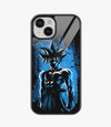 Blue Goku Art Glass Phone Case