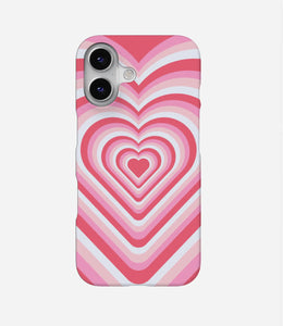 Pink Flare Heart Y2K Phone Case