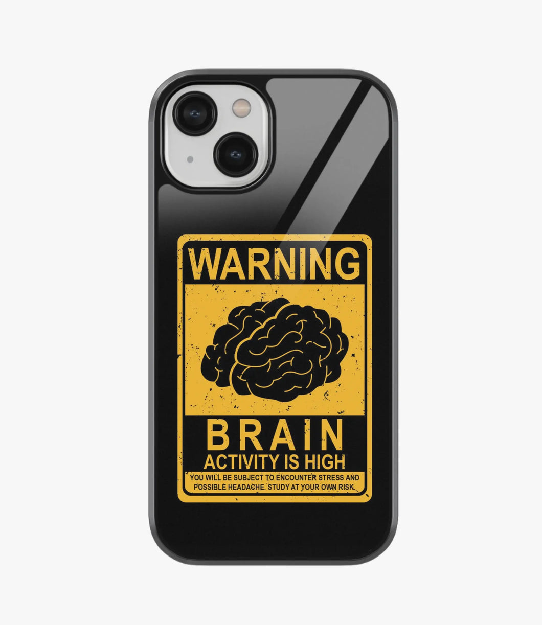 High Brain Activity Glass Phone Case