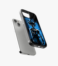 Load image into Gallery viewer, Blue Goku Art Glass Phone Case
