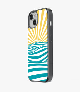 Summer Retro Pattern Glass Case