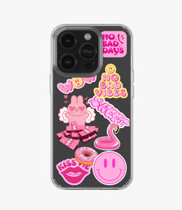 Pink Toon Tunes Silicone Phone Case