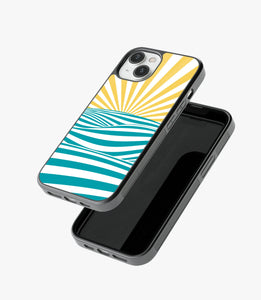 Summer Retro Pattern Glass Case