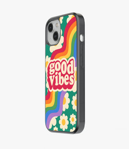 Good Vibes Rainbow Glass Case