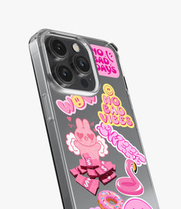 Pink Toon Tunes Silicone Phone Case