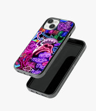 Load image into Gallery viewer, Who Made The Rules Neon Glass Case
