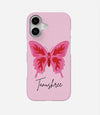 Pink Butterfly Boho Custom Name Case