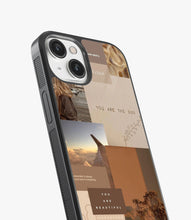 Load image into Gallery viewer, You Are The Sun Aesthetic Glass Phone Case
