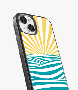 Summer Retro Pattern Glass Case