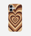 Y2k Choco Brown Heart Case