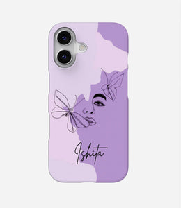 Butterfly Face Boho Custom Name Case