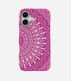 Trippy Pink Mandala Print Case