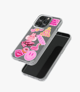 Pink Toon Tunes Silicone Phone Case