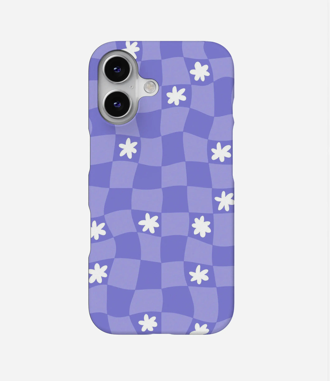 Trippy Violet Grid Case