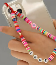 Load image into Gallery viewer, Multicolor Love Beaded Phone Charm
