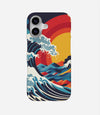 Big Ocean Wave With Sun Phone Case