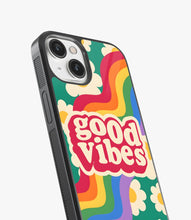 Load image into Gallery viewer, Good Vibes Rainbow Glass Case
