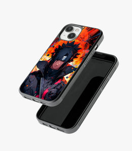 Sharingan Shield Glass Phone Case