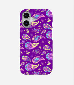 Purple Paisley Mandala Print Case