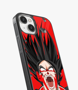 CG Red Goku Beast Glass Phone Case