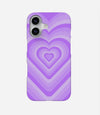 Bright Lavender Heart Y2K Phone Case