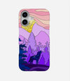 Glittering Wolf In Jungle Phone Case